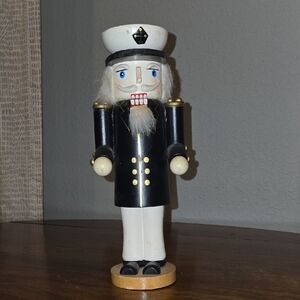 Black and White Nutcracker Figurine